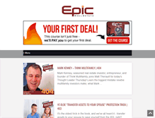 Tablet Screenshot of epicrealestate.com